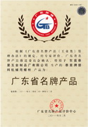 2011授予广东省名牌证书